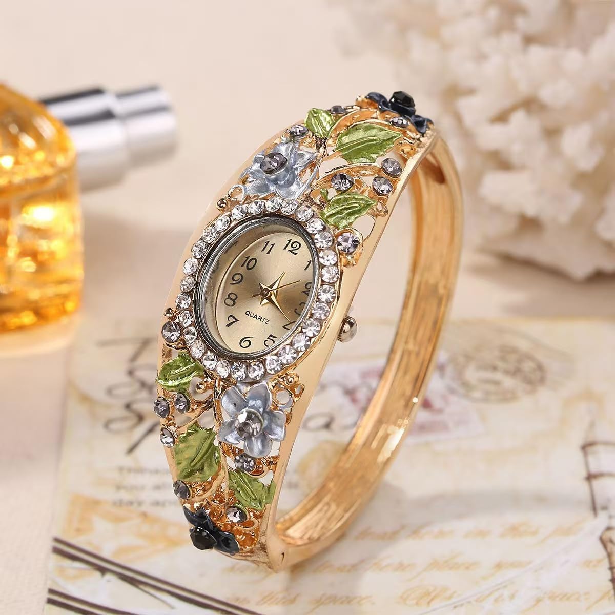 Women Ladies 5 Pcs Wholesale Watch Elegant Bangle Bracelet - Dacdyi Official Imagery - 6