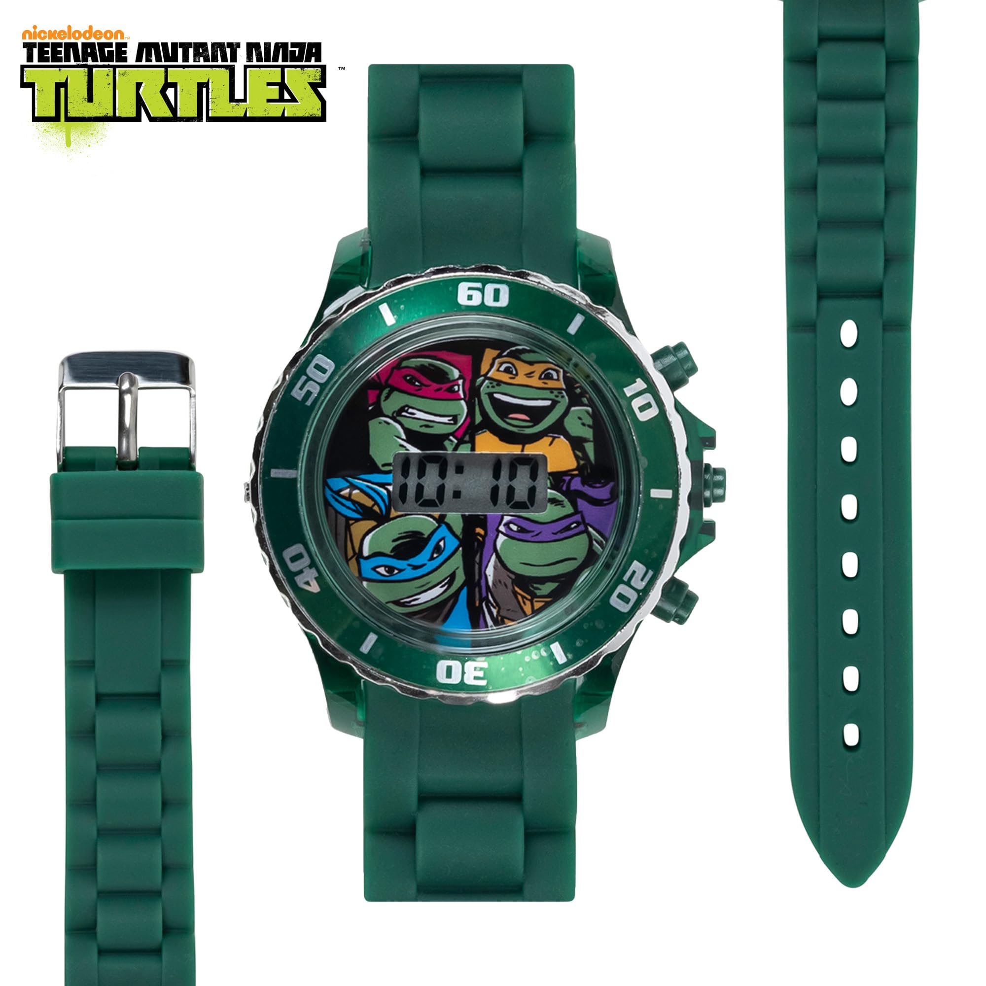 Accutime Ninja Turtles Kids' Digital Watch - View 3