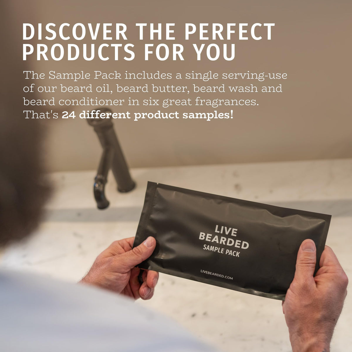 LIVE BEARDED Beard Oil and Butter Grooming Kit Sample Pack - Live Bearded Official Imagery - 3