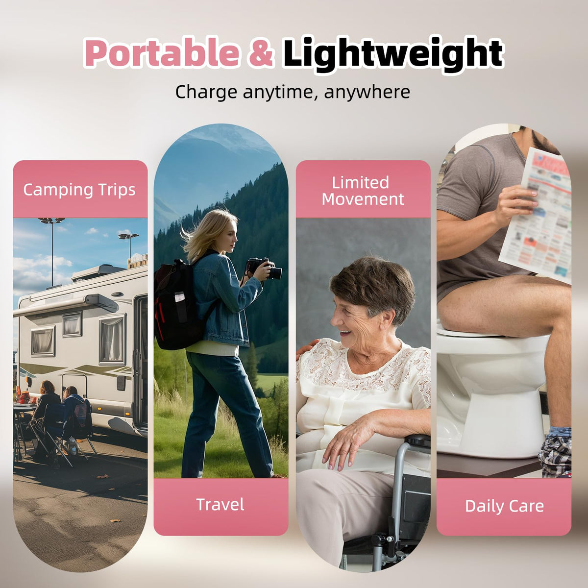 Hibbent Portable Bidet for Travel High Pressure Handheld - Hibbent Official Imagery - 8