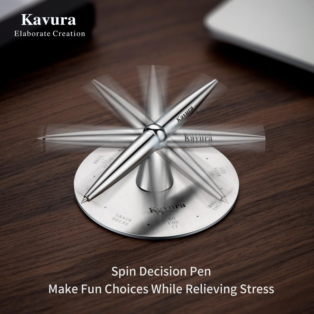 Spin Decision Maker Pen Magnetic Desk Fidget Gift for Men - Kavura Official Imagery - 7