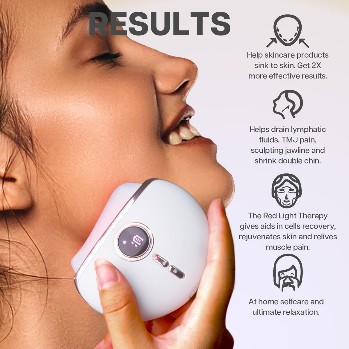 VRAIKO Aurora LED Gua Sha Device Jade Stone Gua Sha Facial - VRAIKO Official Imagery - 4