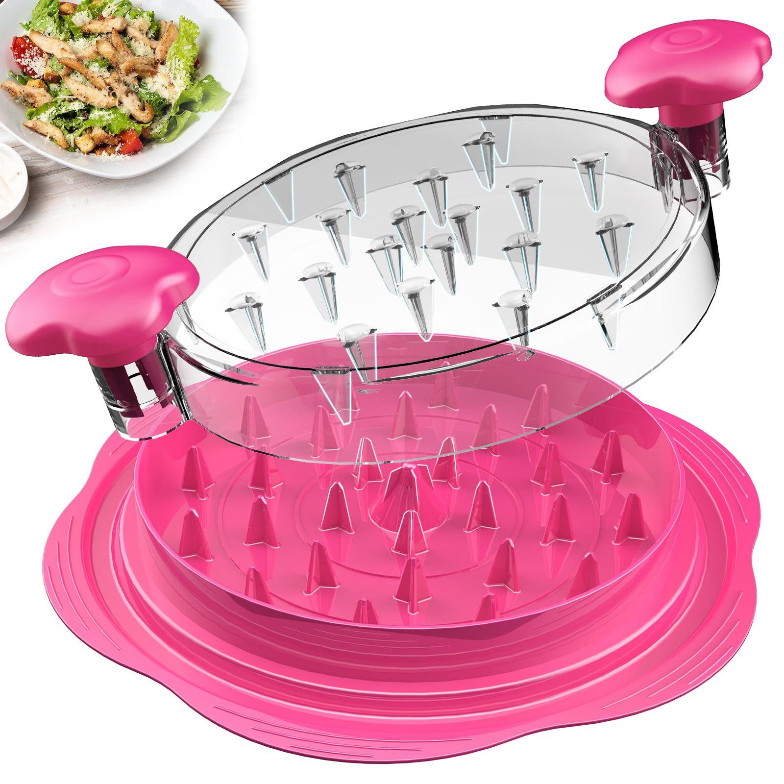 SURETIVIAN Chicken Shredder Tool Twist Large Meat Shredder with B by SURETIVIAN - Angle View 10
