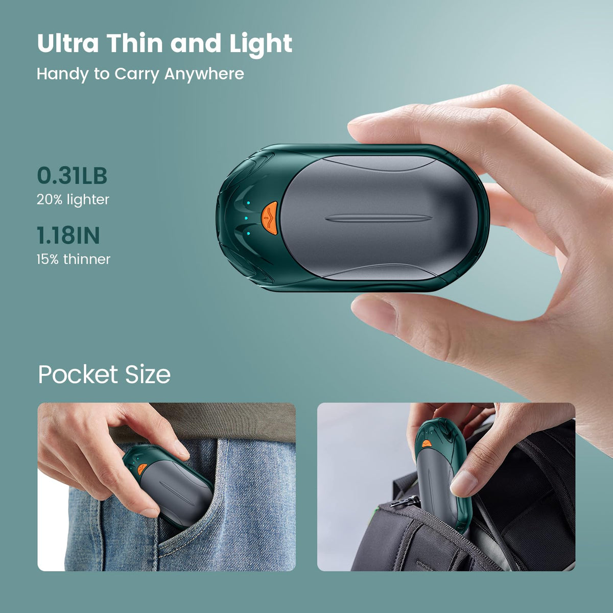 POMPONGO Hand Warmers 20H Heat Rechargeable Heat On Demand 2 - POMPONGO Official Imagery - 6