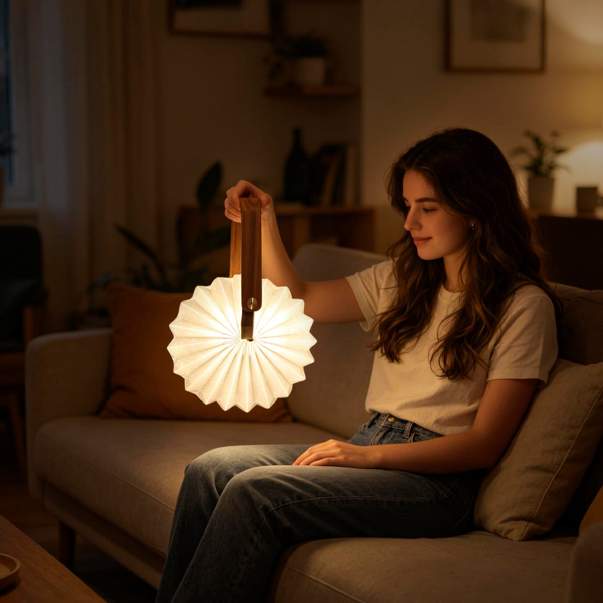 Unique Gifts Japanese Paper Lantern Lamp Handheld Folding - ZBOLE Official Imagery - 8