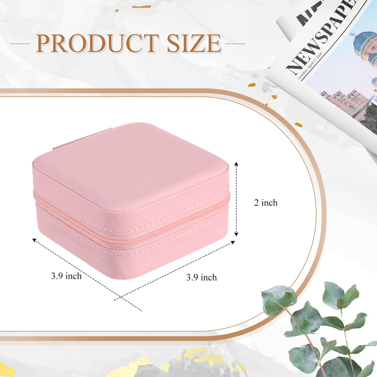 6 Pcs Small Jewelry Box Portable Travel Case PU Leather - Juinte Official Imagery - 3