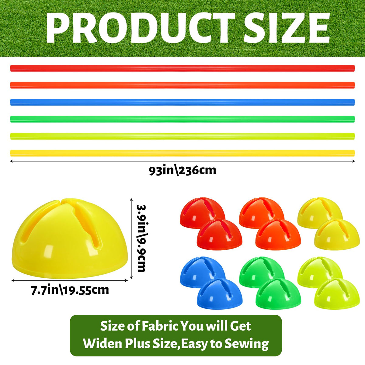 Hiboom 6 Set Obstacle Course Agility PE Equipment for - Hiboom Official Imagery - 4