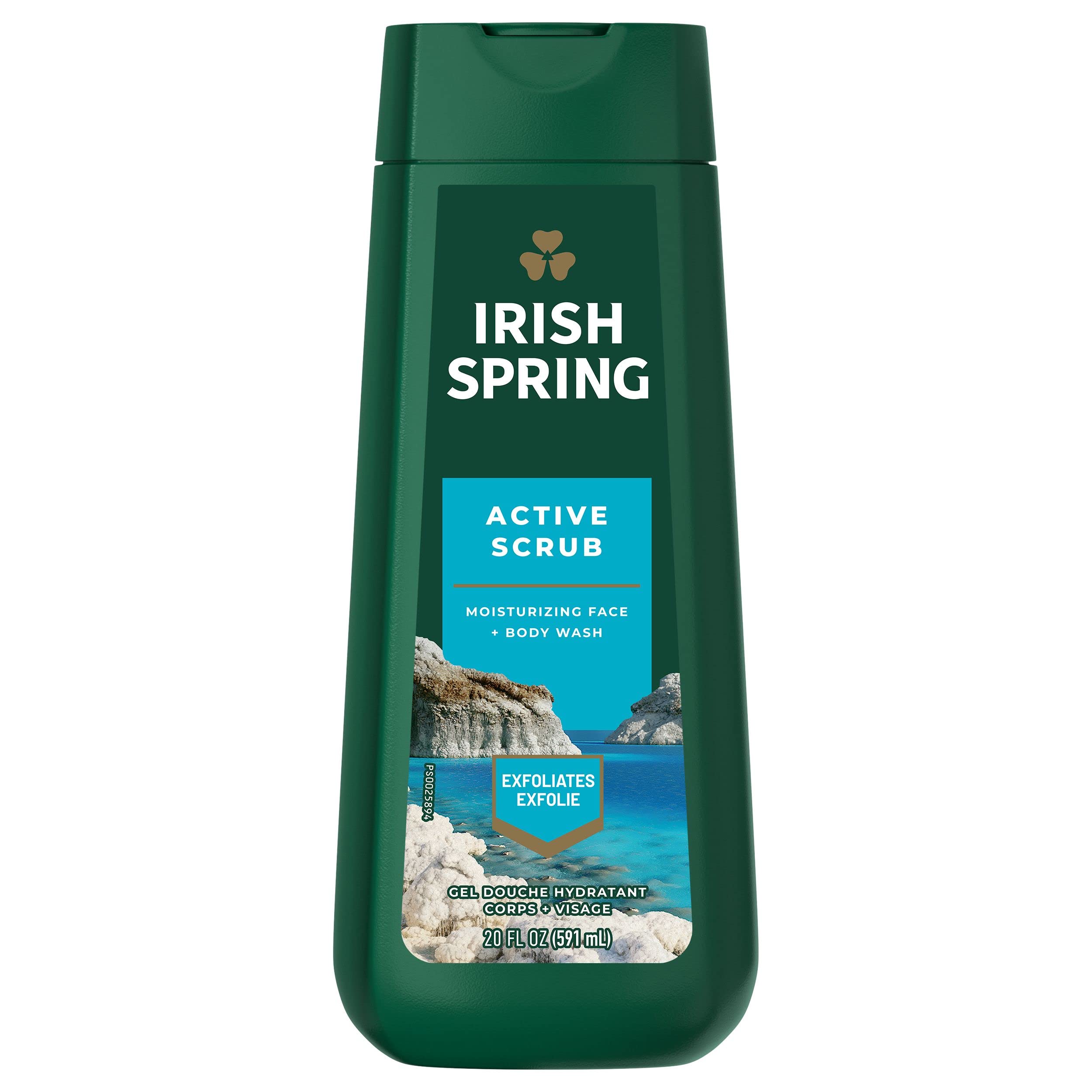 Irish Spring Body Wash Active Scrub Moisturizing Face Exfoliating Gel 20 Fl Oz - Irish Spring Official Product View 10
