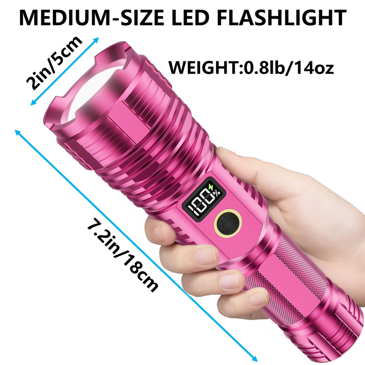 Rechargeable Flashlights High Lumens 100000LM LED Super - CHILDBOT Official Imagery - 7