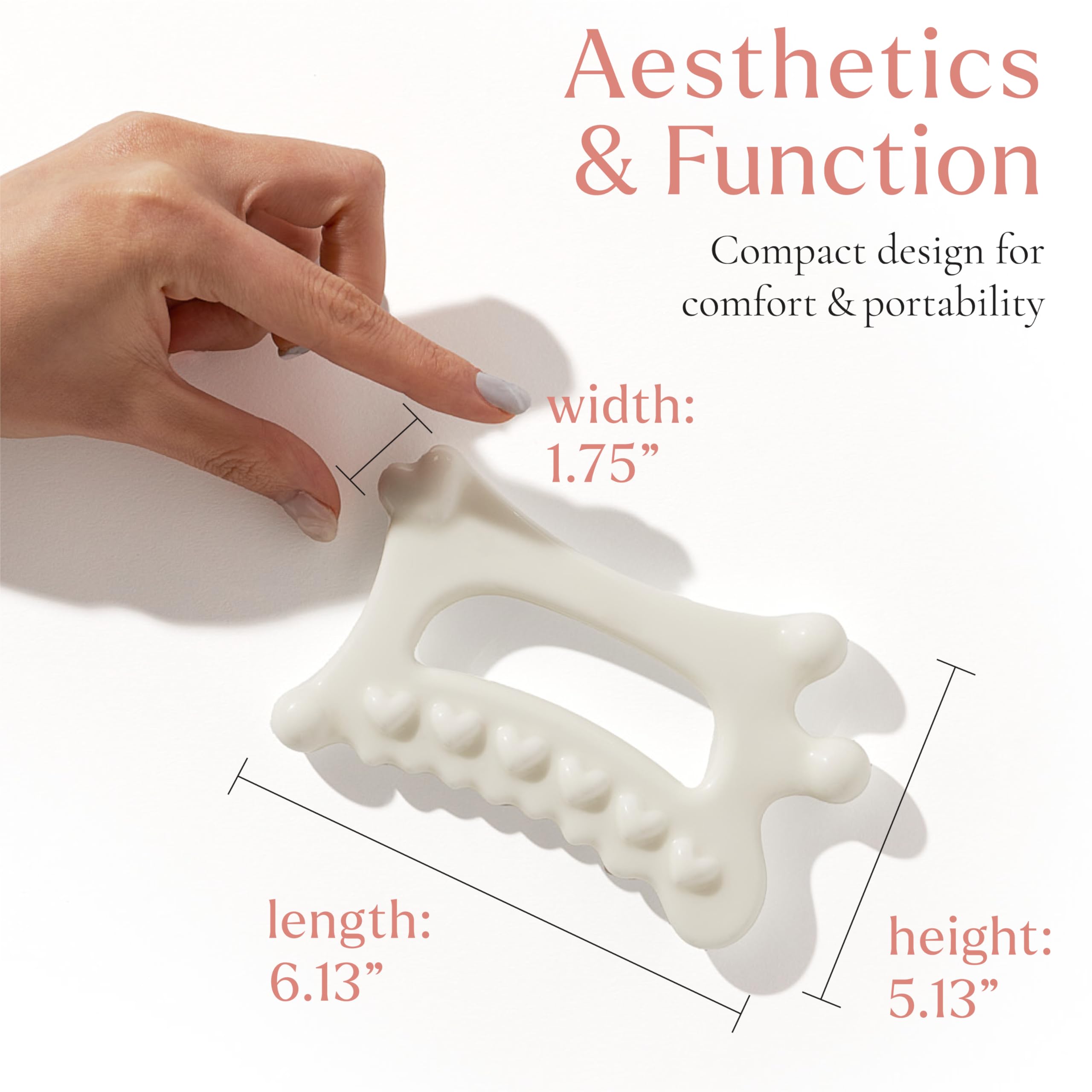 byAVA Ceramic Gua Sha Tool for Face and Body Lymphatic - byAVA Official Imagery - 3