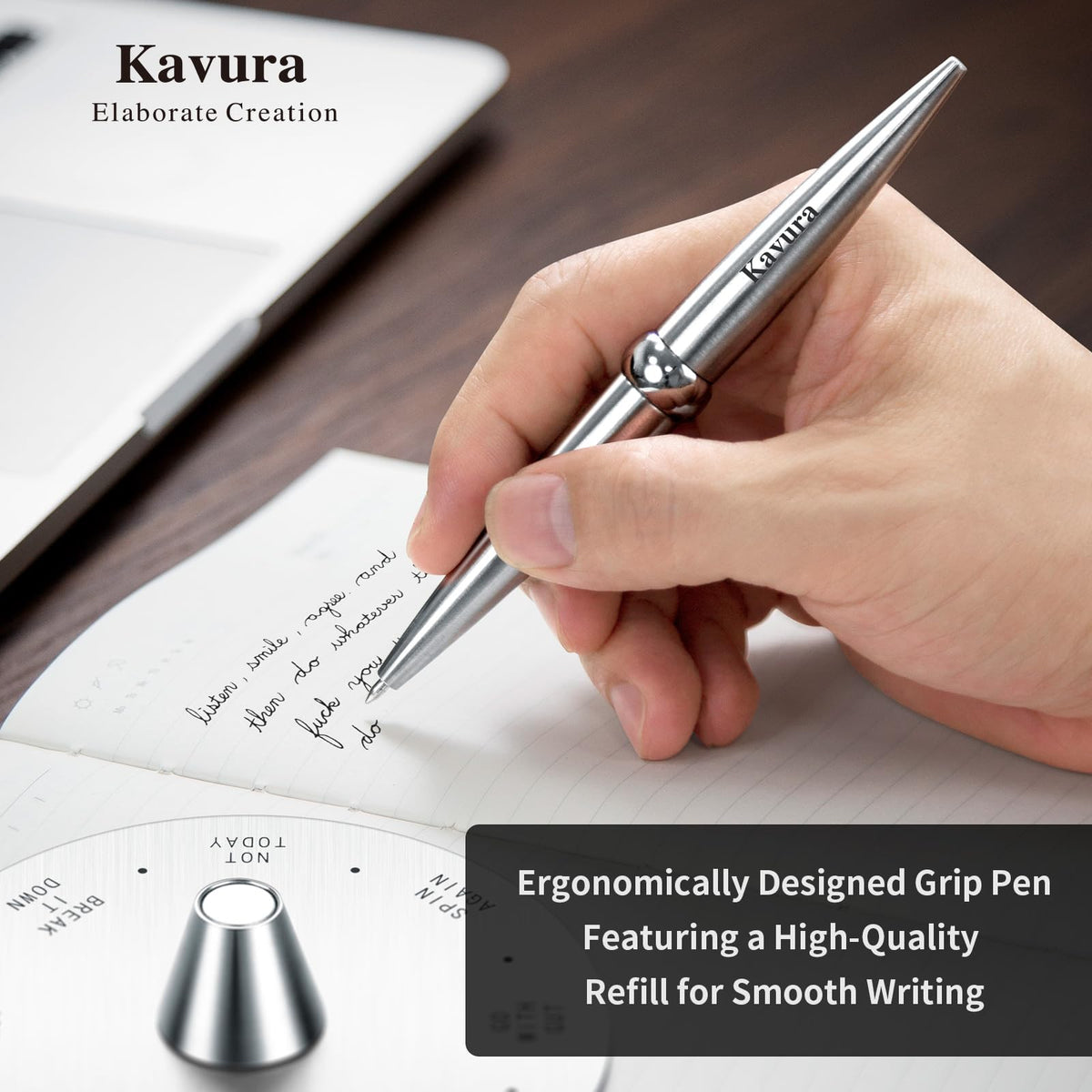 Spin Decision Maker Pen Magnetic Desk Fidget Gift for Men - Kavura Official Imagery - 6