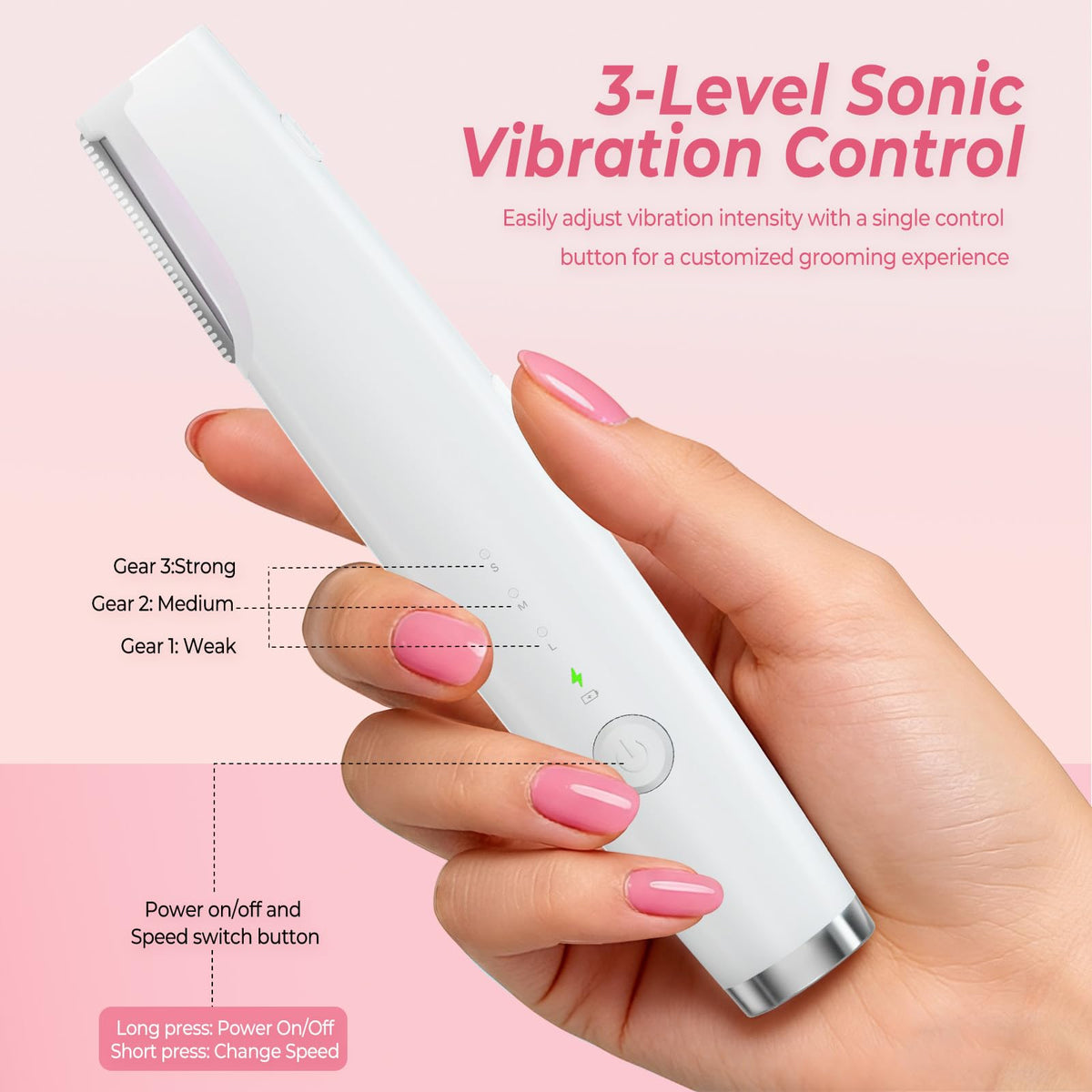 Sonic Dermaplane Razor for Women Face Smooth Exfoliation - Aiopo Official Imagery - 8