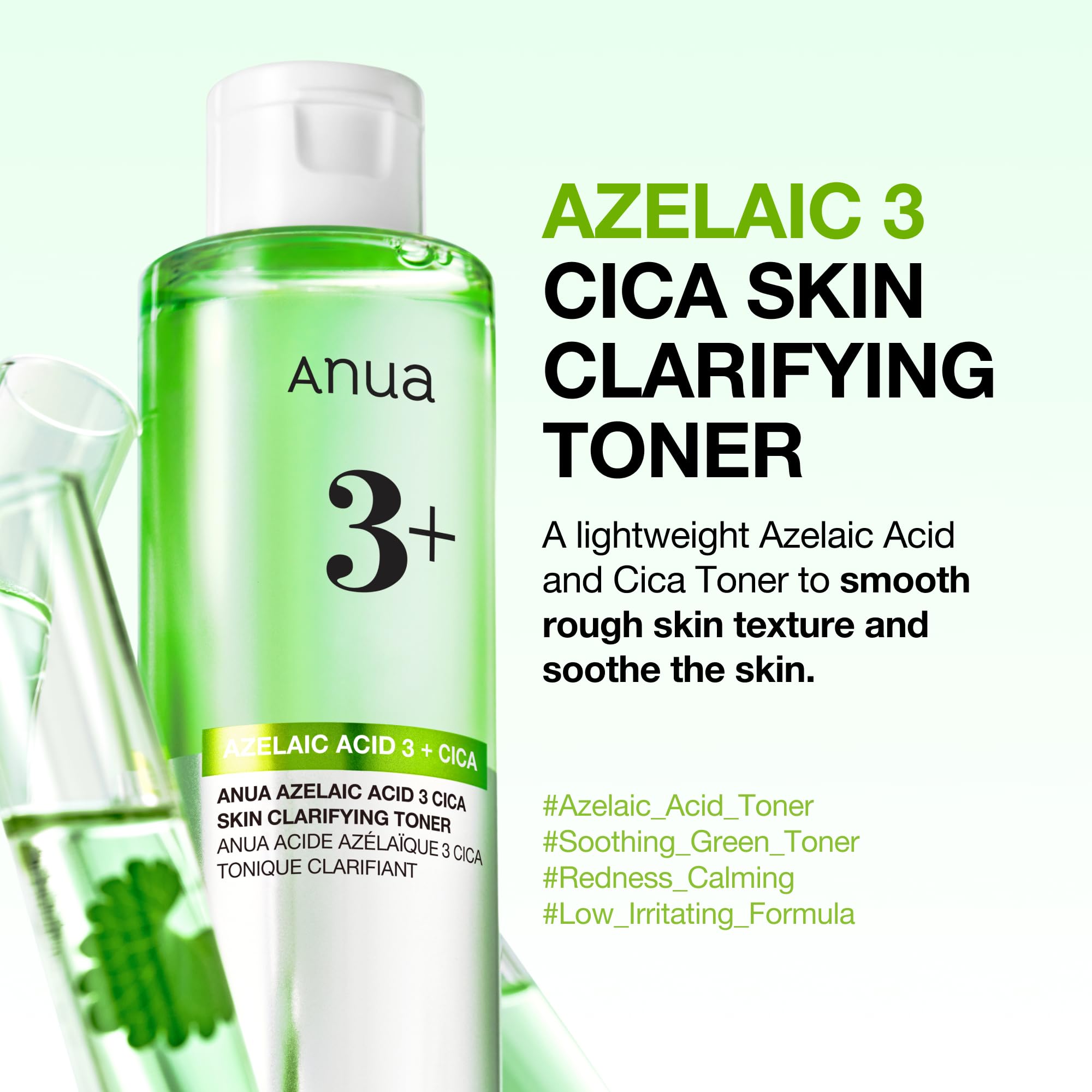 Anua Azelaic Acid 3 CICA Clarifying Toner, 8.45 fl.oz - ANUA