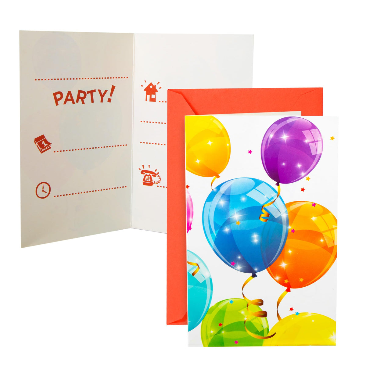 Procos Sparkling Balloon Themed Birthday Party Kit with 8 - Procos Official Imagery - 8