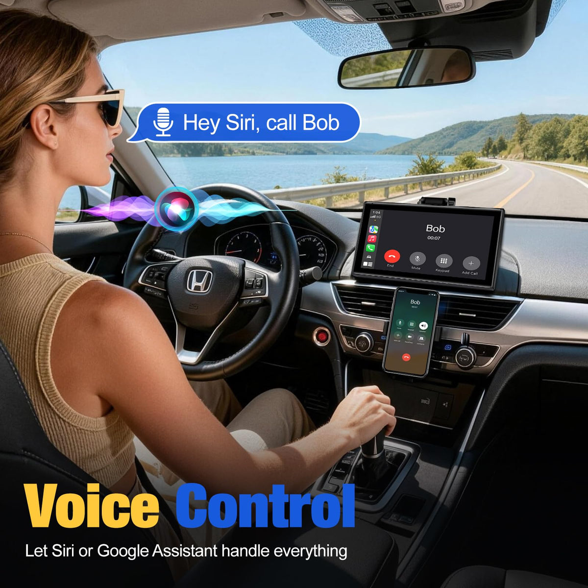 Carplay Screen for Car 7 inch Wireless Carplay Android Auto - YREVTM Official Imagery - 6