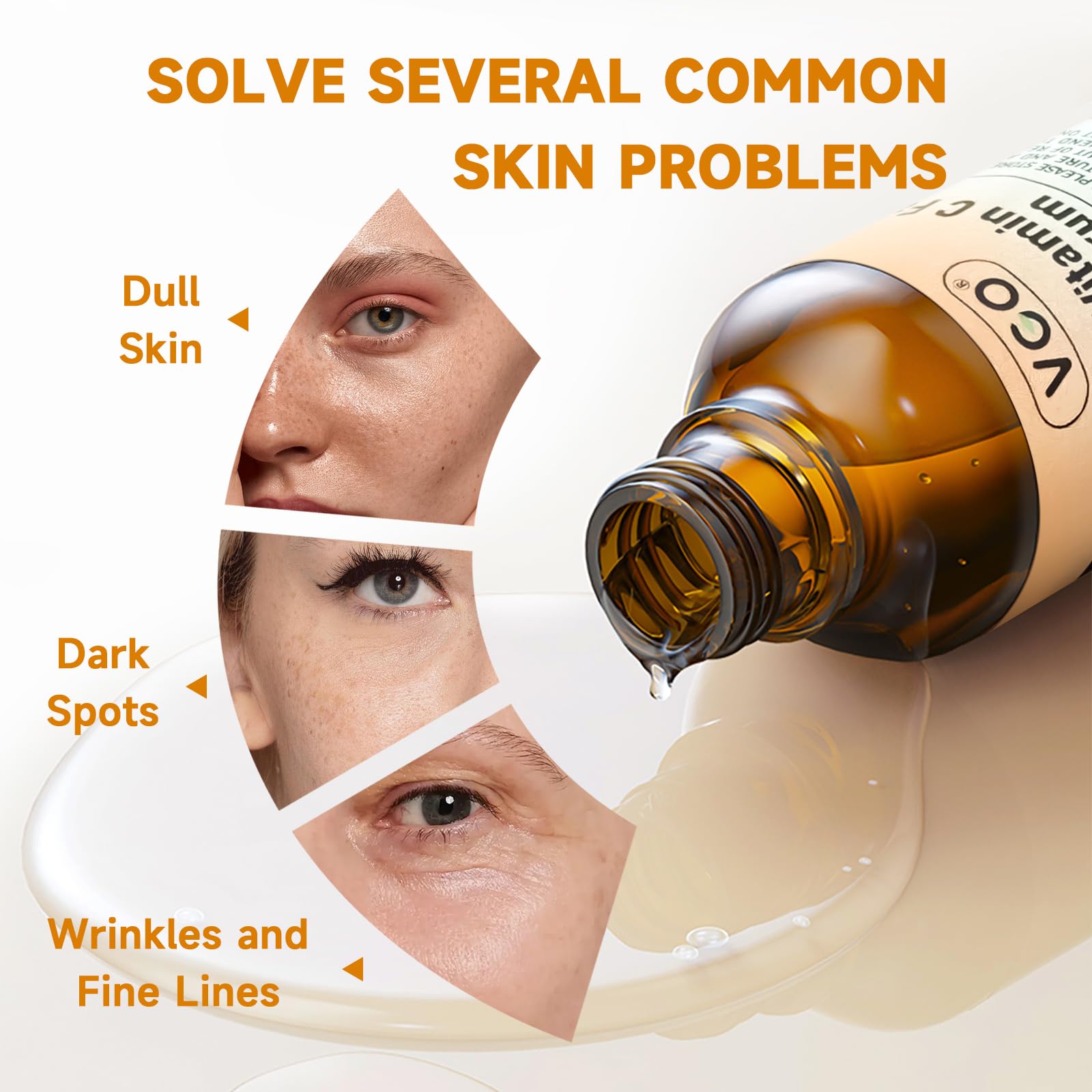 VGO Vitamin C Serum for Face Vit C Anti Aging Serum with - VGO Official Imagery - 5