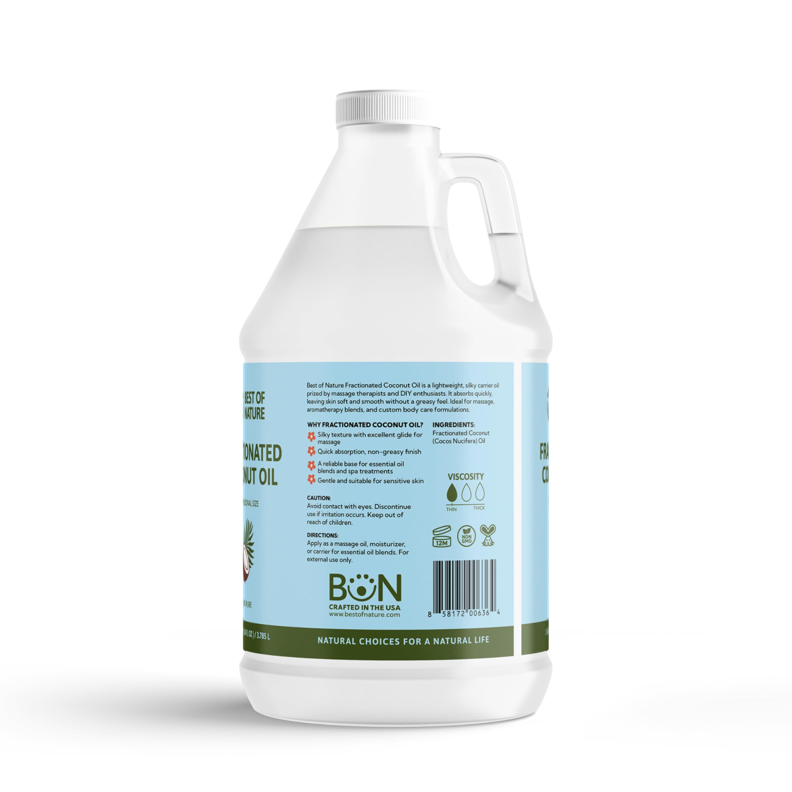 Best of Nature Fractionated Coconut Oil for Skin Massage - Best of Nature Official Imagery - 3