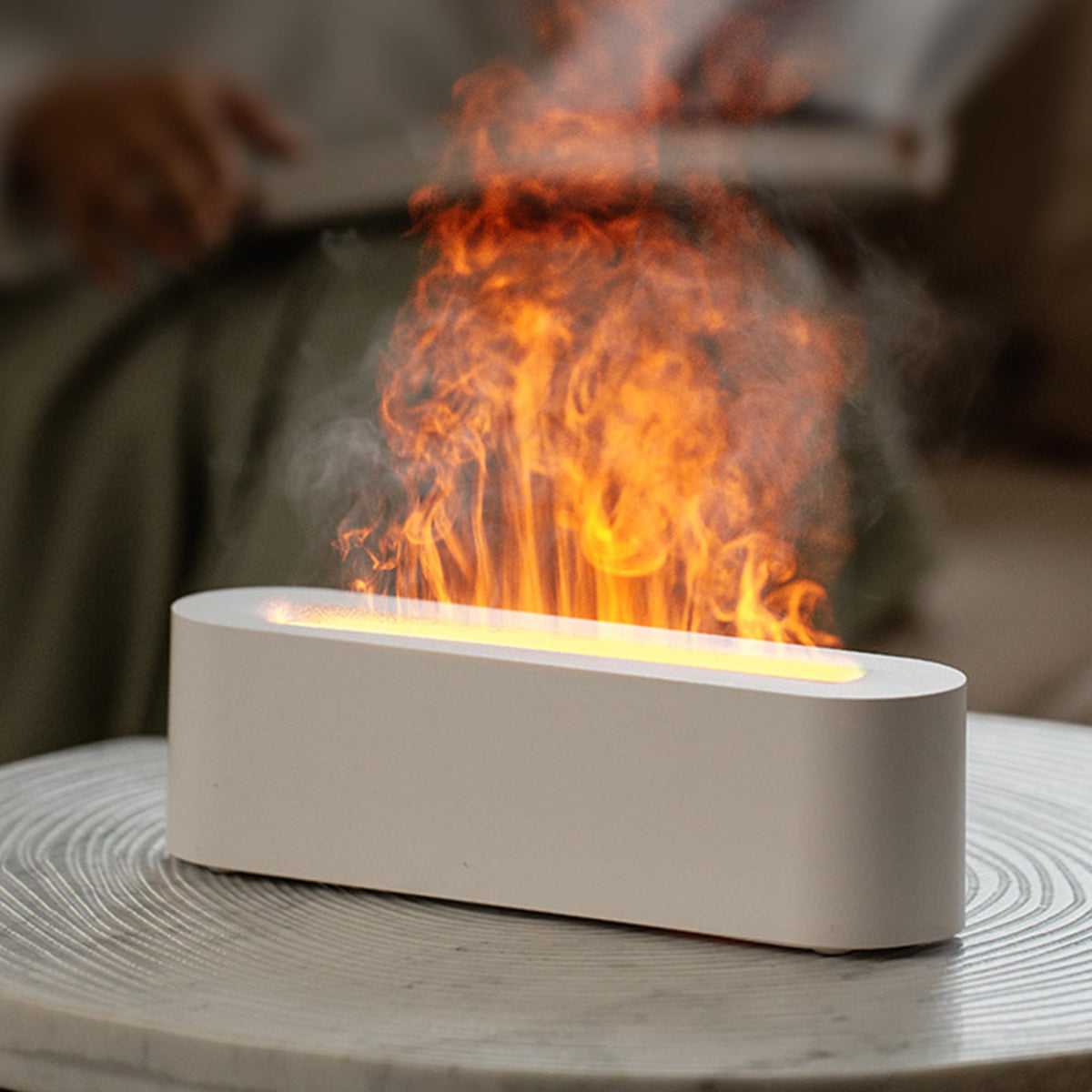 Essential Oil Diffuser Fireplace Flame Fire Oil Diffuser - Yaledi Official Imagery - 1