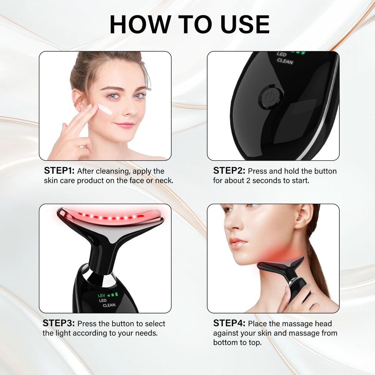 Suenohyu Facial Massager Portable Face Neck Massager Wand - Suenohyu Official Imagery - 4