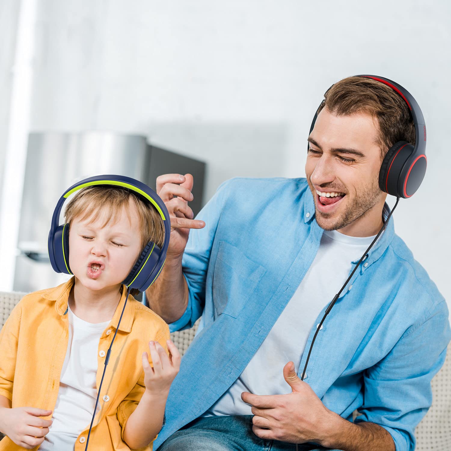 RORSOU R10 Kids Headphones Over-Ear with Microphone, Lightweight - RORSOU Official Product View 7