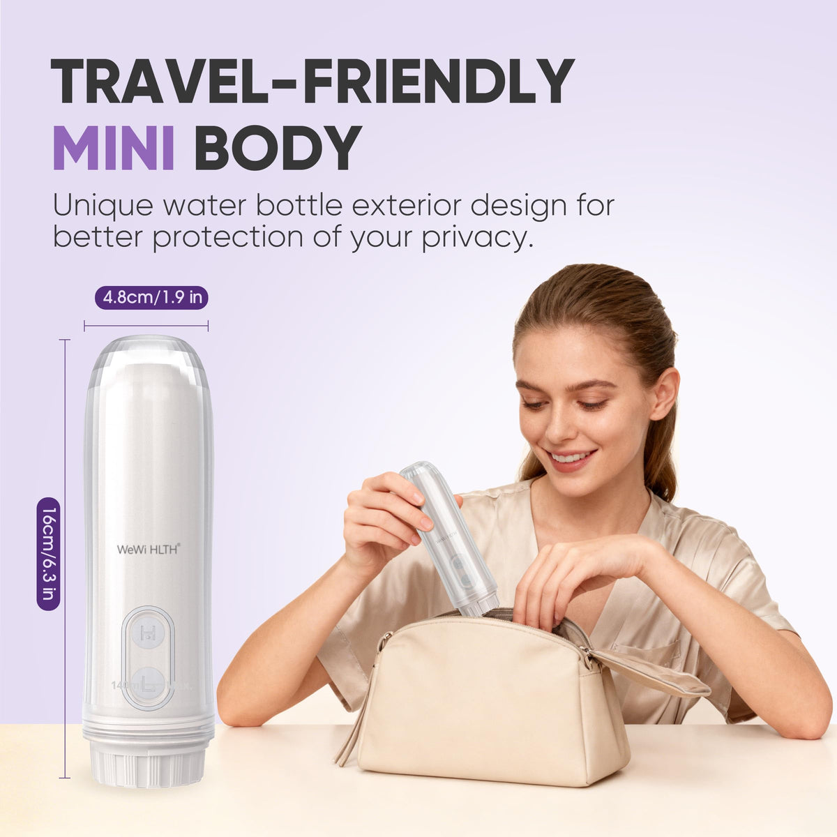 Portable Electric Bidet Handheld Battery Powered Travel - Artist Unknown Official Imagery - 3