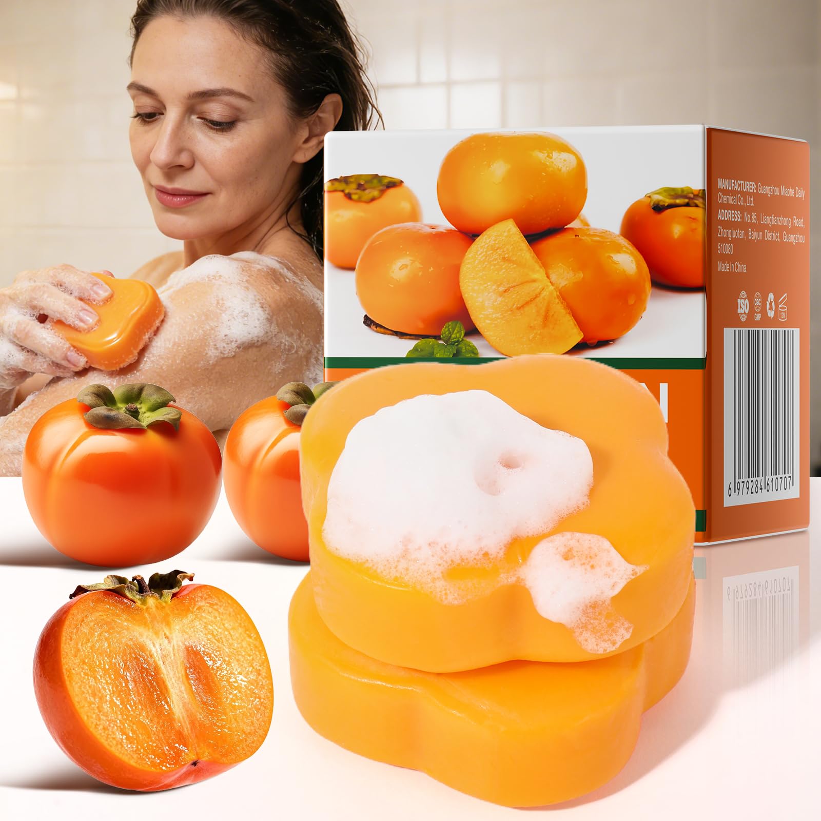 YAFUSIPE Salicylic Acid Scrub Soap, Face Bath Soap Bar with Glycolic Acid Tea - YAFUSIPE Official Product View 9