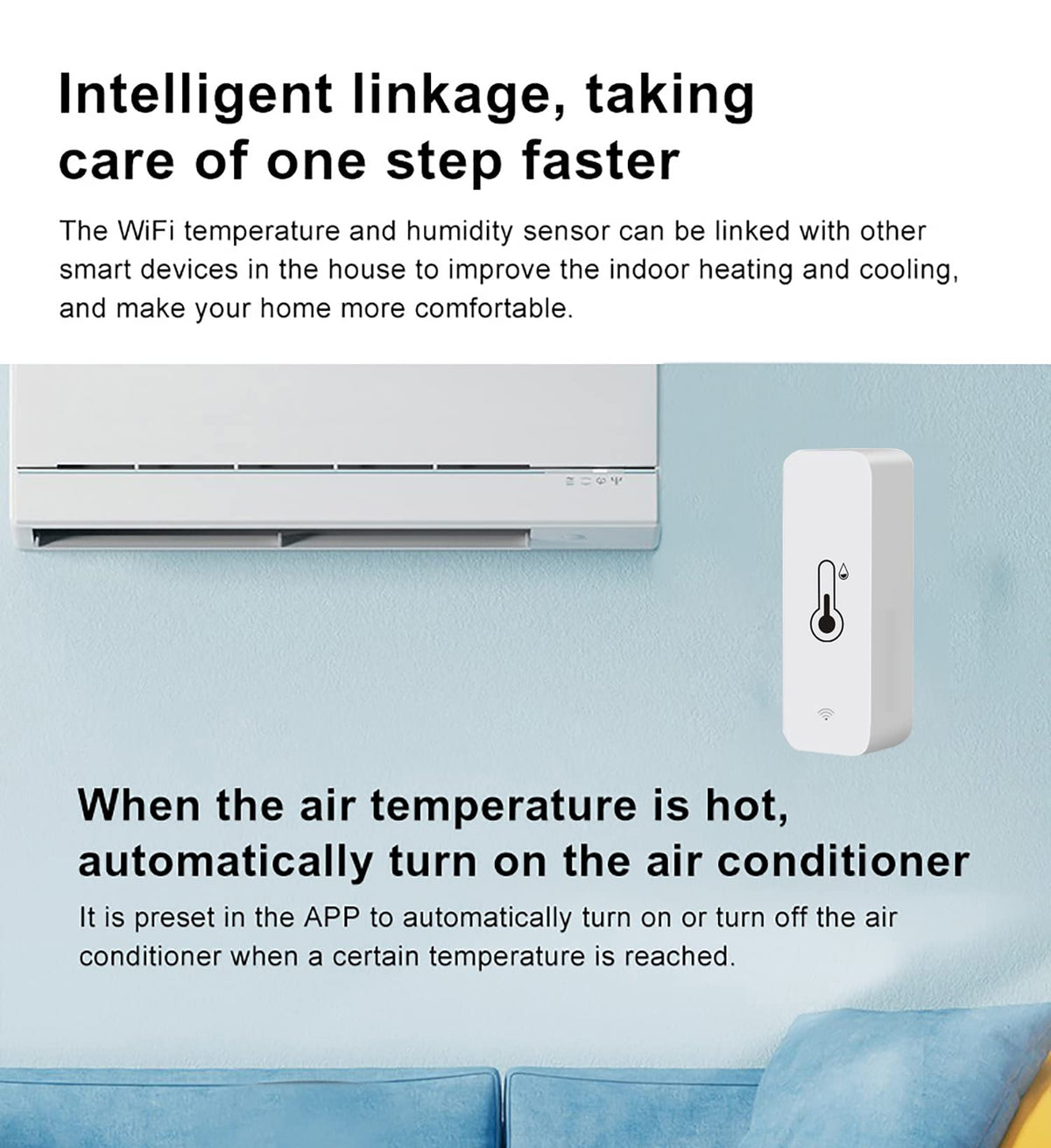 4 Pack WiFi Temperature Humidity Sensor Wireless Temperature - SENCKIT Official Imagery - 7