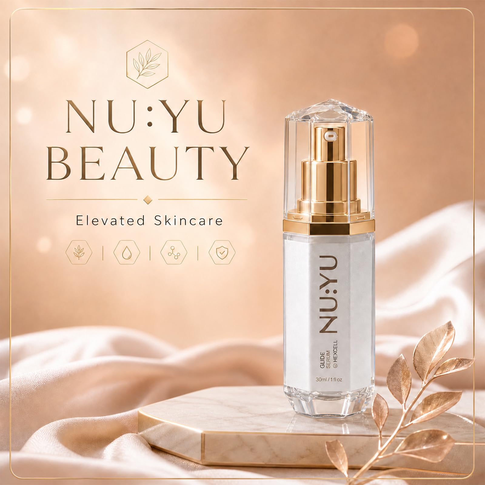 Nu Yu Glide Facial Hair Minimizing Serum, Facial Hair Care for Women, - View 9