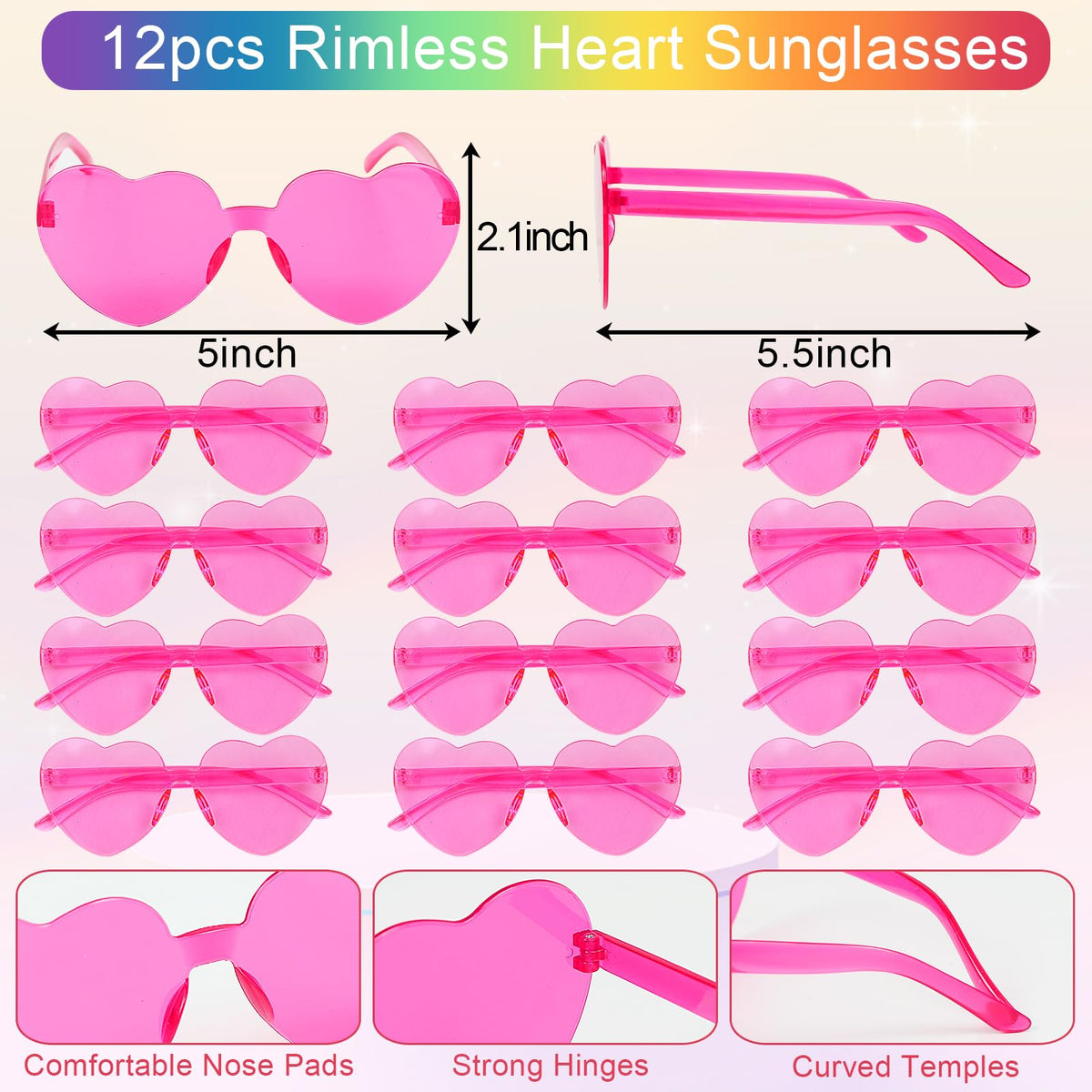 122pcs Pink Party Favors for Girls Pink Girls Birthday Party - TKNOUS Official Imagery - 4