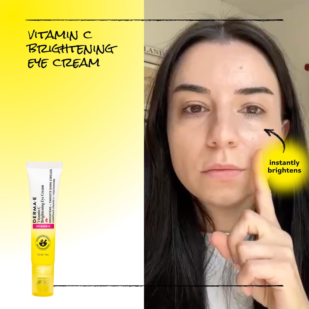 Derma E Vitamin C Brightening Eye Cream for Dark Circles 0 5 - Derma E Official Imagery - 5