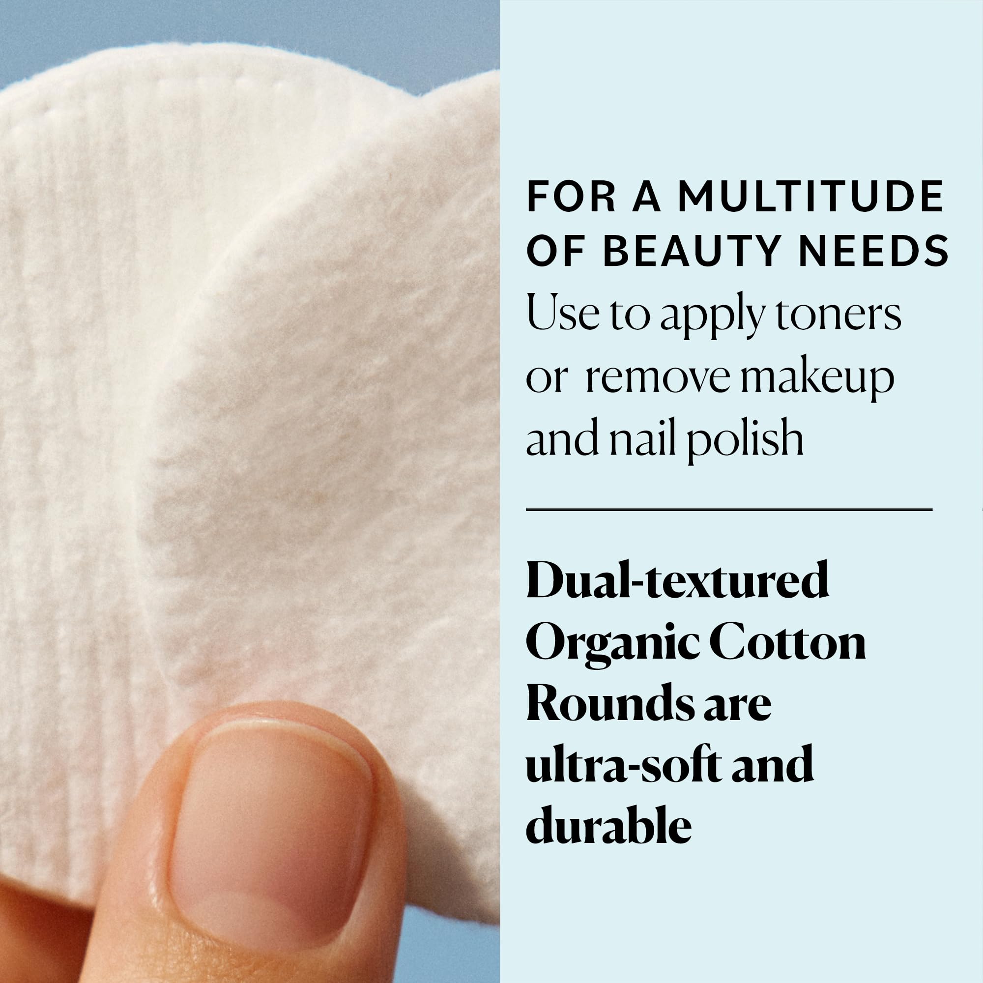 Sky Organics Organic Cotton Rounds 300ct Chlorine Free for - Sky Organics Official Product Imagery - 4