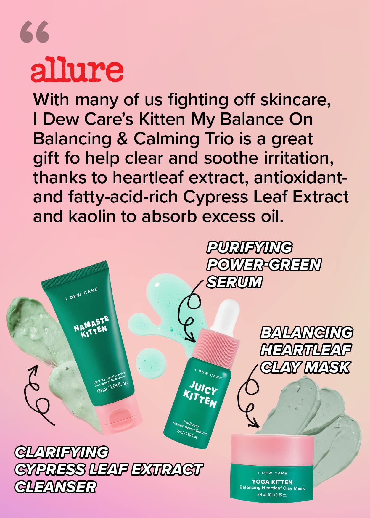 I Dew Care Kitten Glass Skincare Set - I DEW CARE