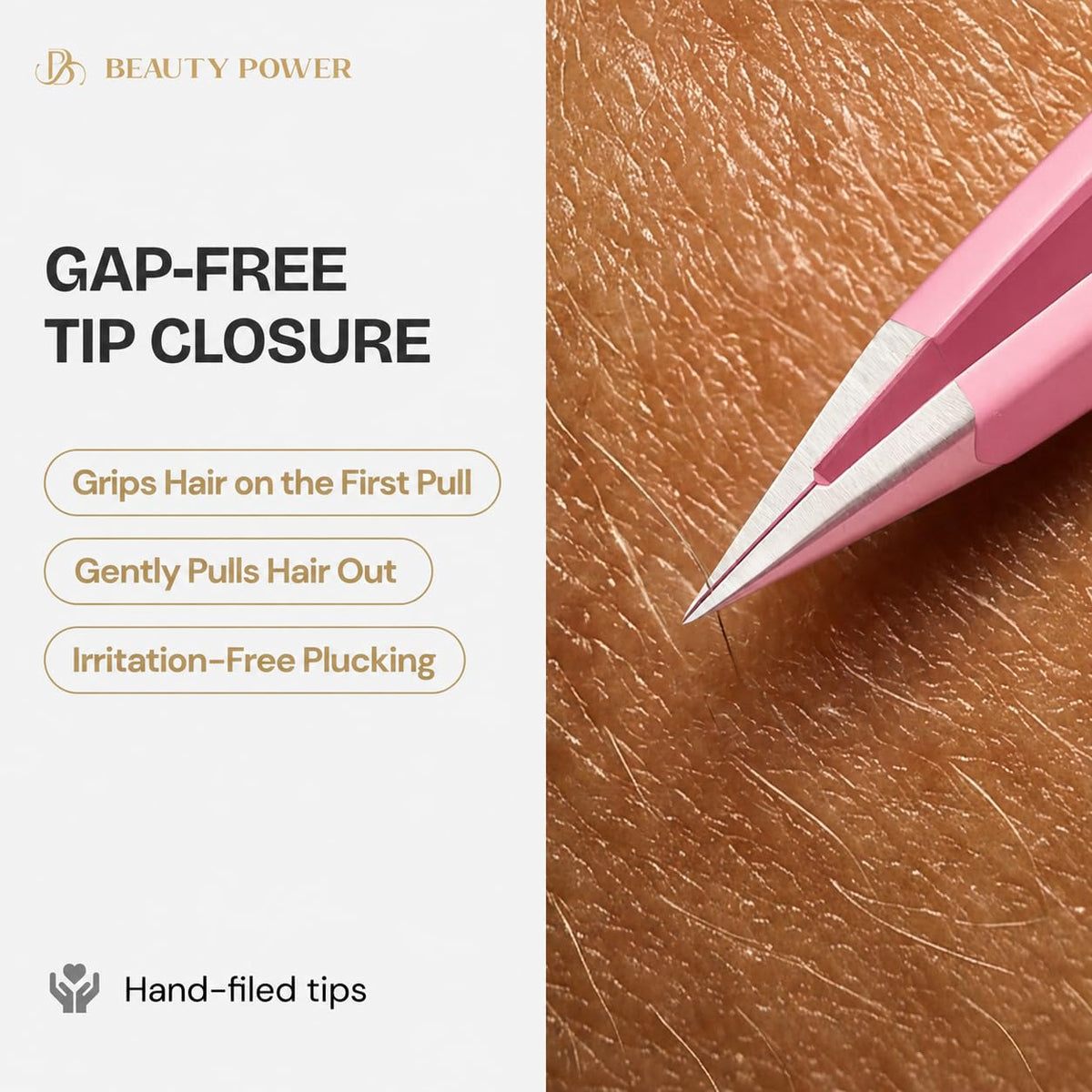 Beauty Power Precision Pointed Tweezers Ingrown Hair Eyebrow - Beauty Power Official Imagery - 5
