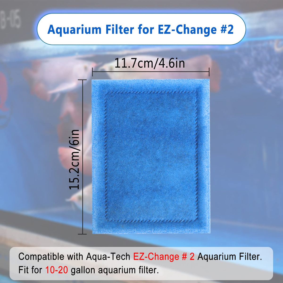 EZ Change 2 Fish Tank Filters Cartridges for Aqua Tech 10 20 - Piwerod Official Imagery - 6