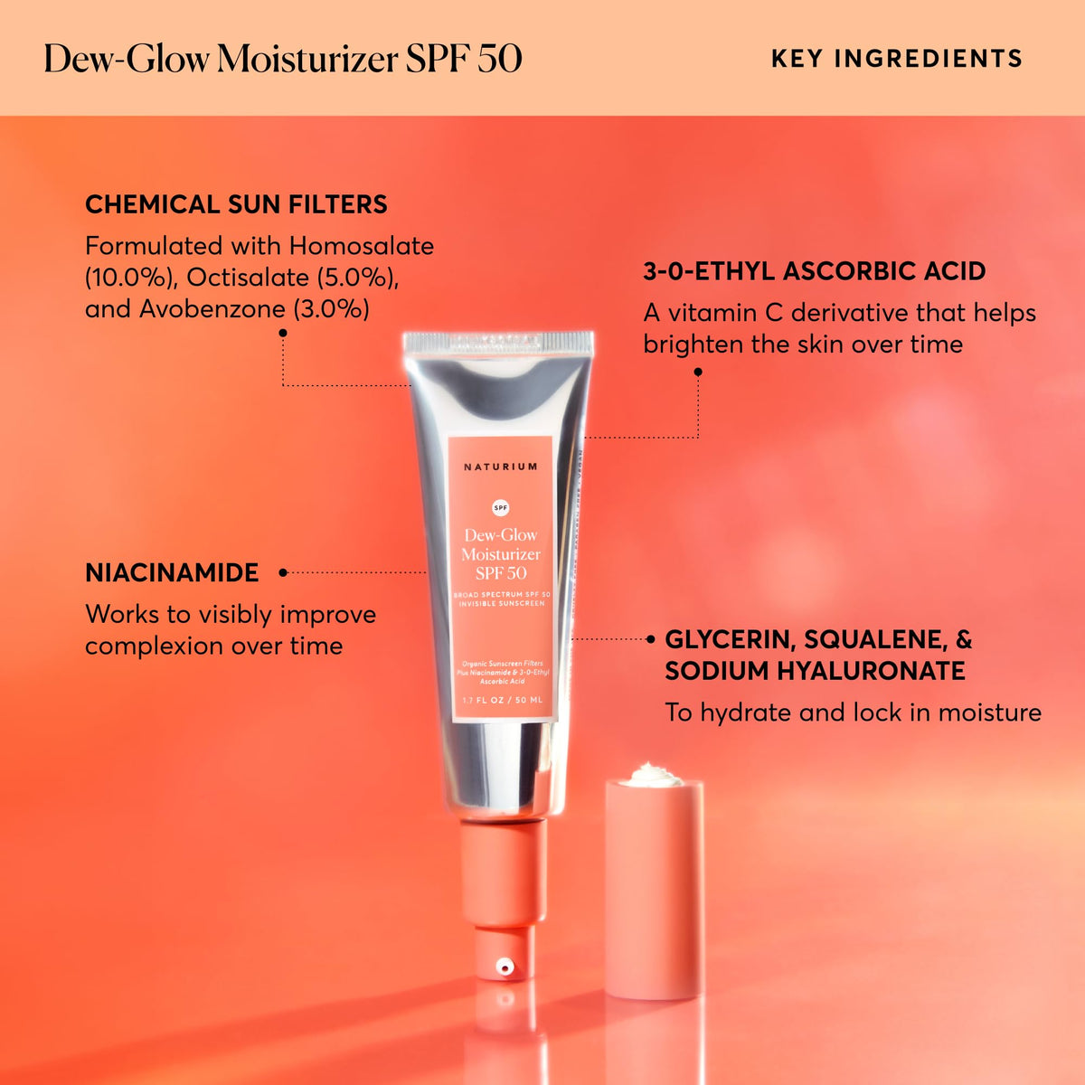 Naturium Dew Glow Moisturizer SPF 50 PA Daily Moisturizing - Naturium Official Imagery - 6