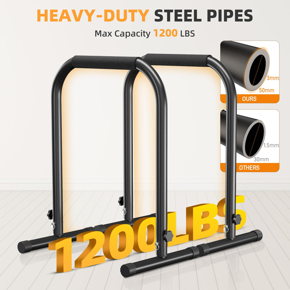 Outdoor Basic Adjustable Dip Bar Station - outdoor basic Official Imagery - 3