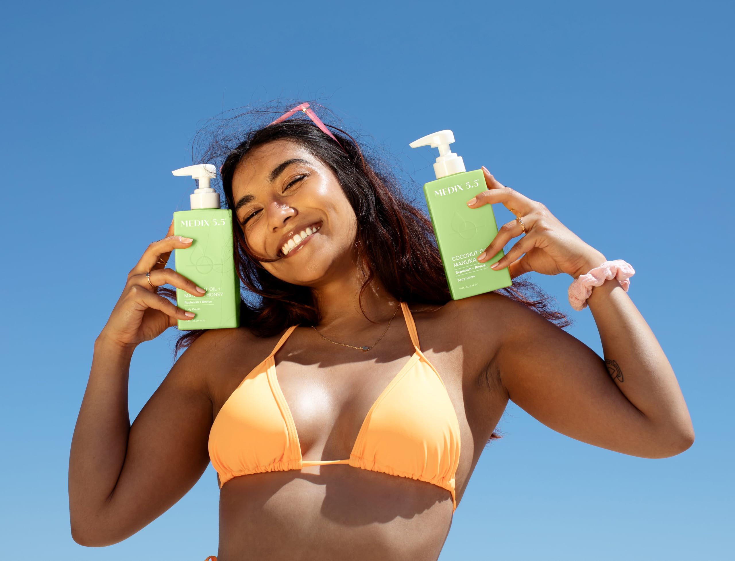 Medix 5.5 Men & Women Coconut Body Lotion + Manuka Honey Cream | Natural Coconut Oil Lotion | Moisturizer Cream Body Butter Skin Care Balm | Stretch Marks, Cellulite, & Dry Skin |15 Fl Oz - Medix 5.5 Official Product View 9