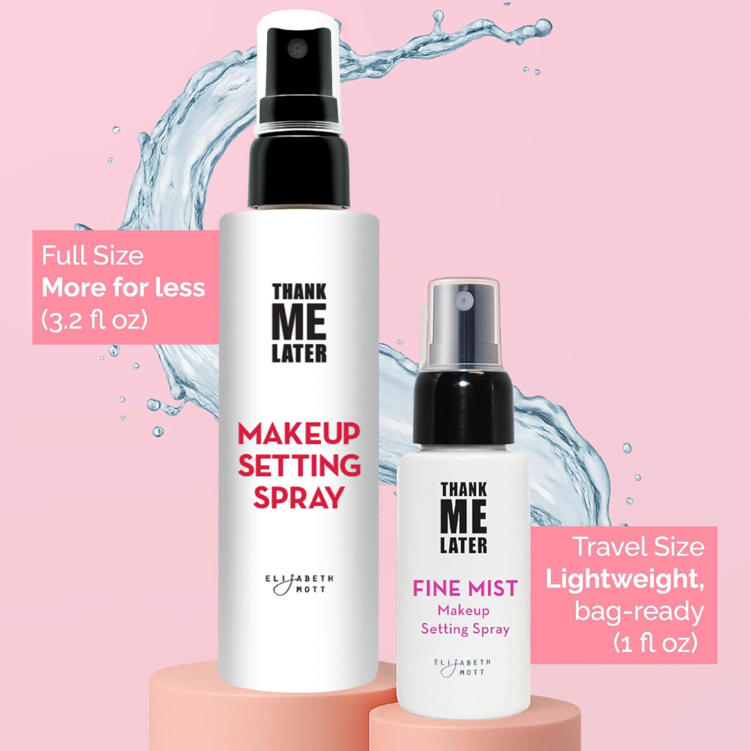 Elizabeth Mott Thank Me Later 3-in-1 Dewy Makeup Setting Spray, - Elizabeth Mott