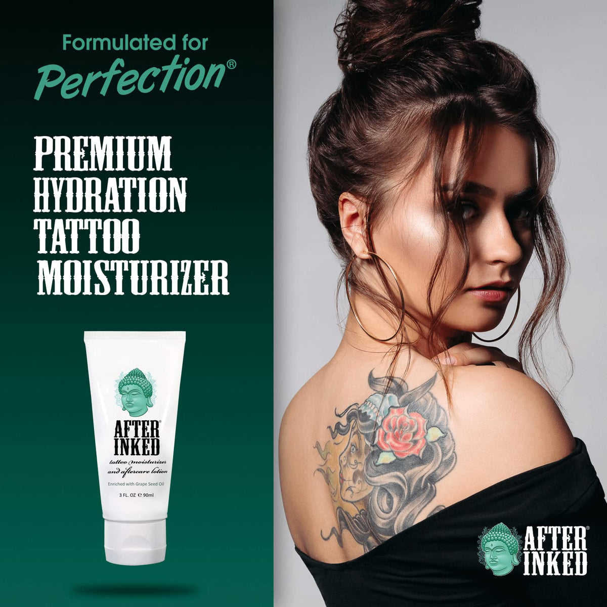 After Inked Tattoo Aftercare Lotion Moisturizer Balm 3oz - After Inked Official Product Imagery - 7