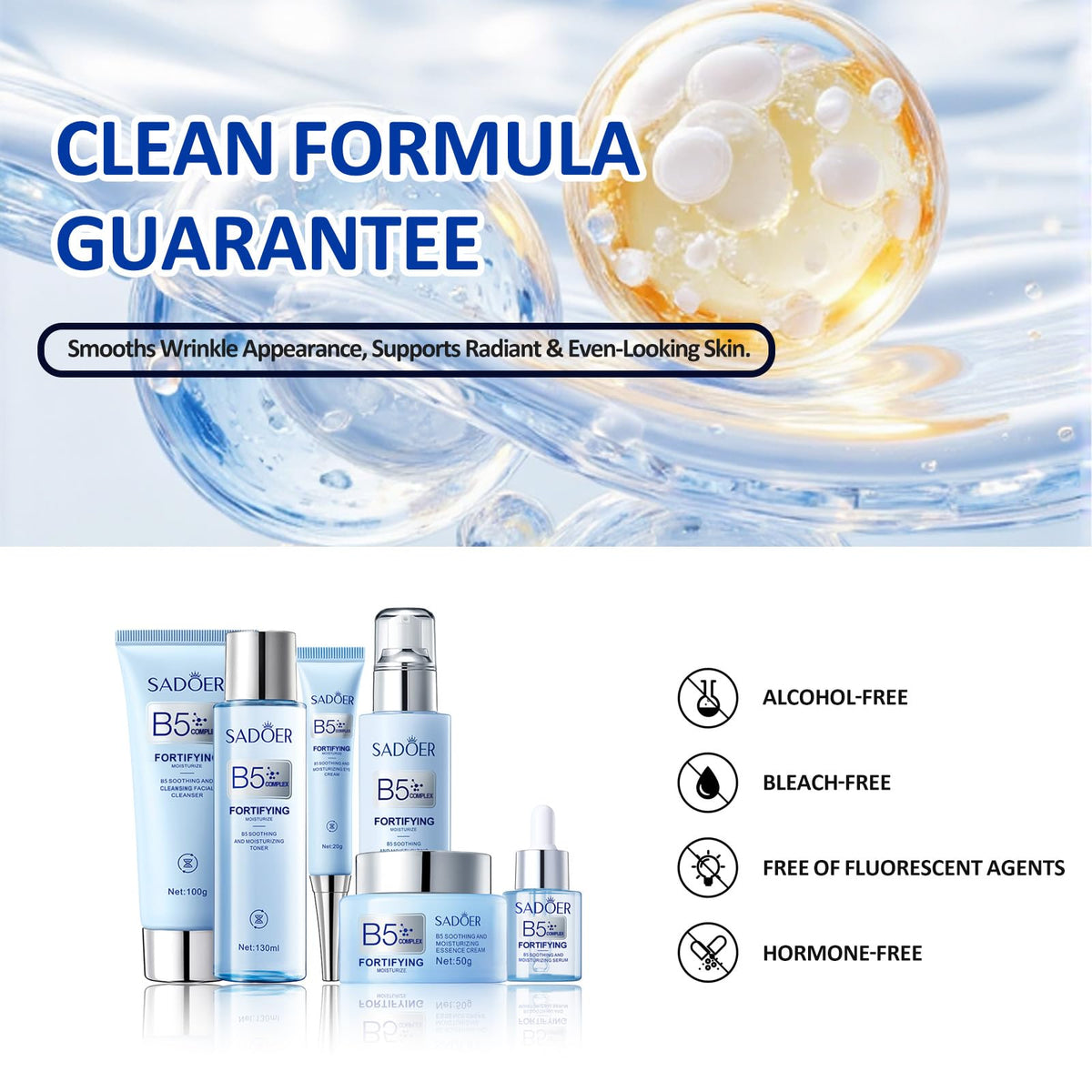For SADOER B5 Vitamin Skincare Set 6 Piece Barrier Repair - DailyBrio Official Imagery - 8