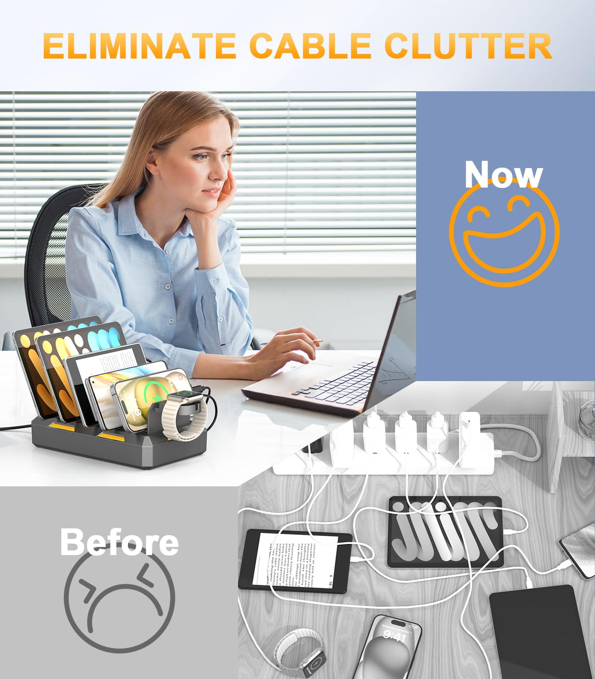 Charging Station for Multiple Devices 50W Charger Dock - CREATIVE DESIGN Official Imagery - 7