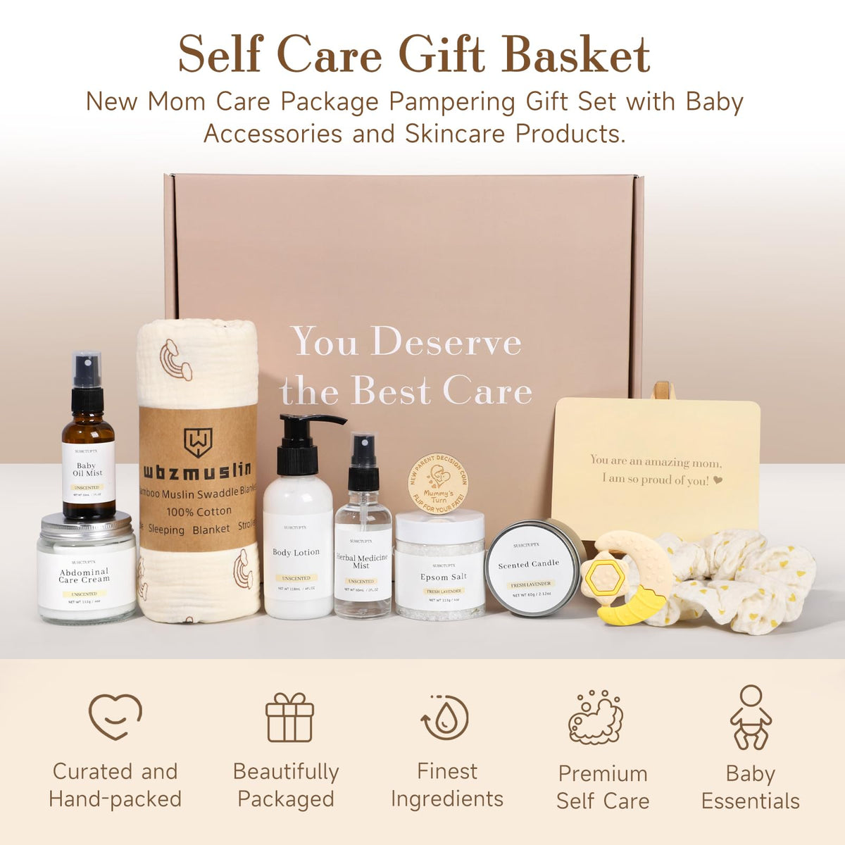 New Mom Gifts for Women 11 Luxury New Mom Care Package After - Suhctuptx Official Imagery - 3