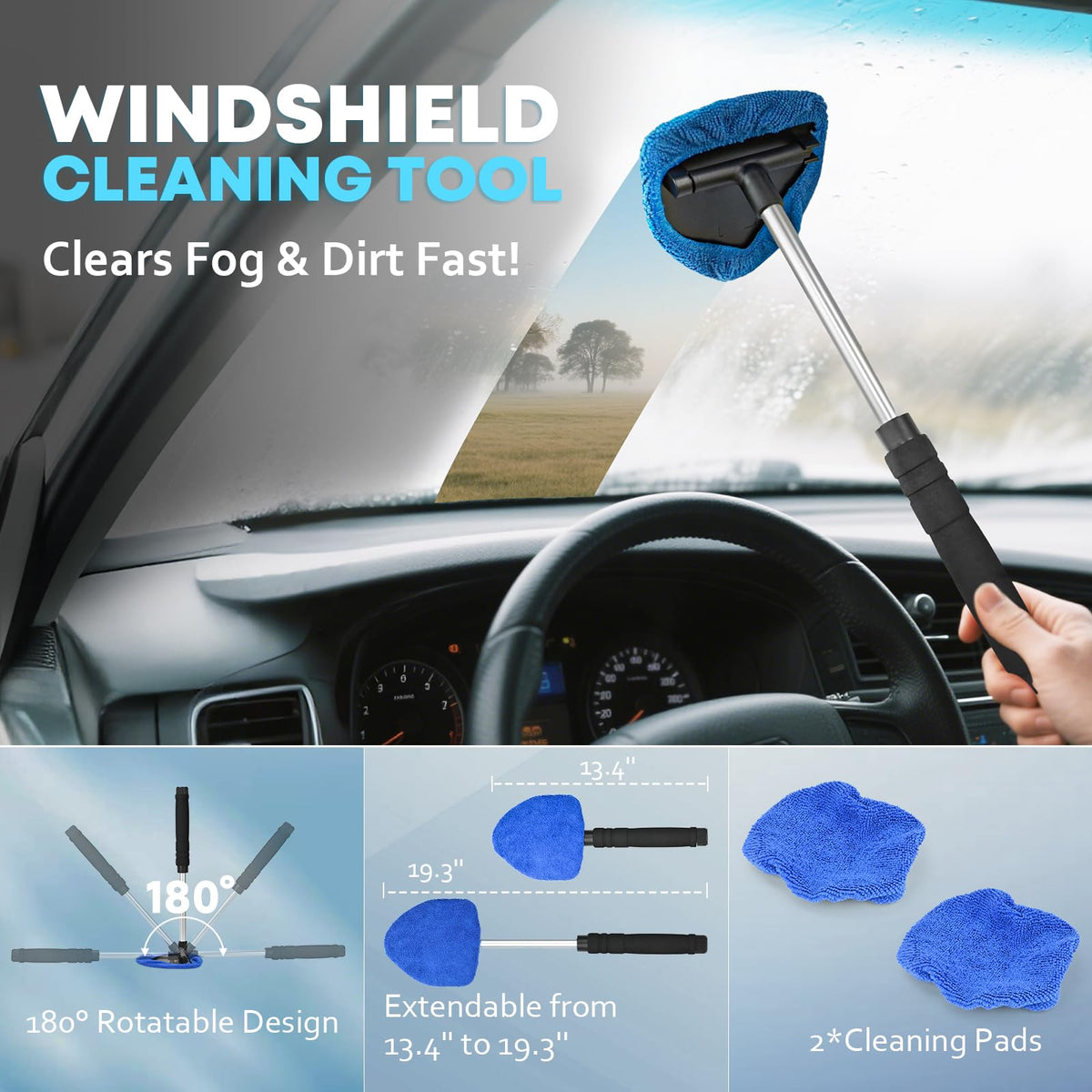 Car Cleaning kit Car Interior Detailing kit with 10000pa Car - VCANENERGY Official Imagery - 6