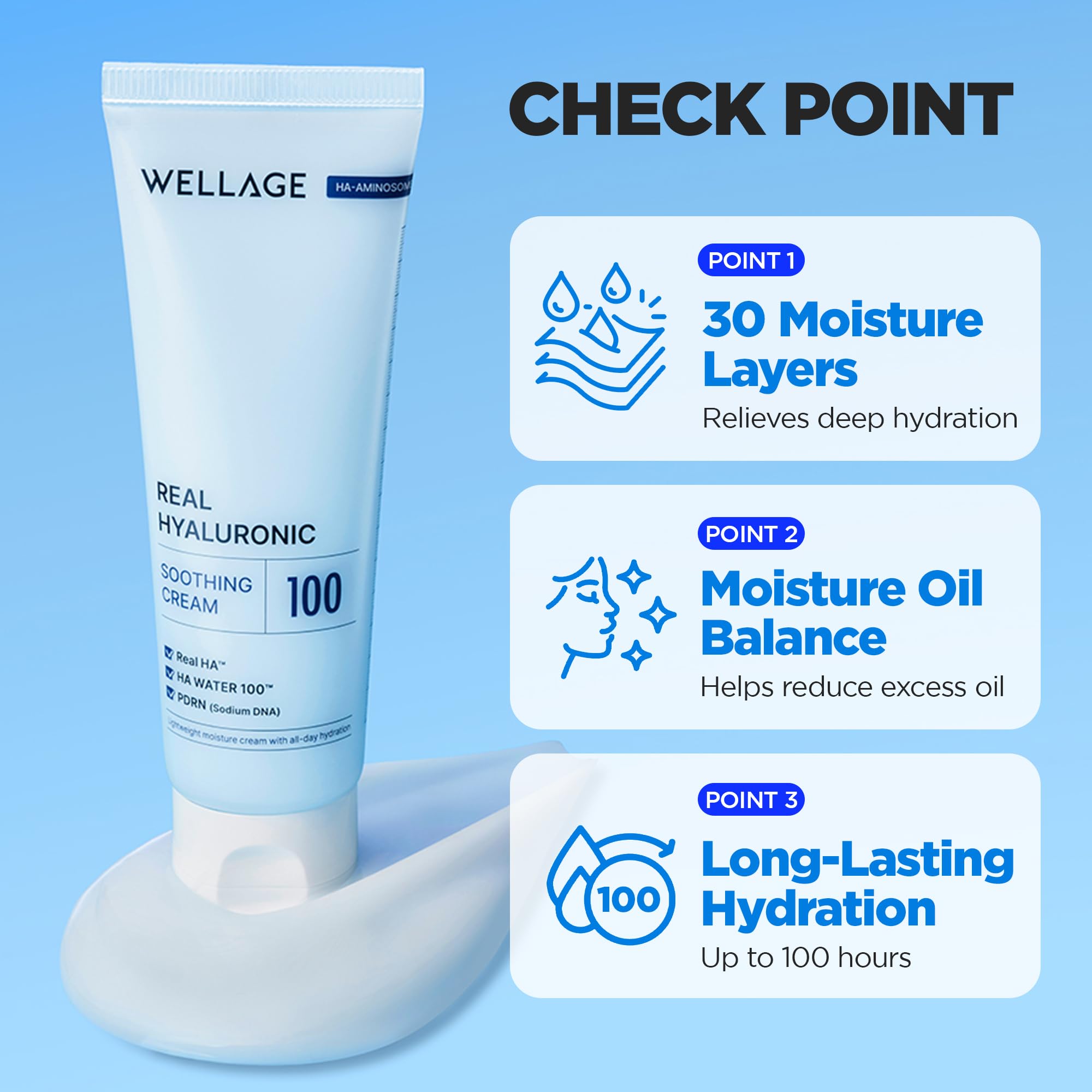 WELLAGE Real Hyaluronic Soothing Cream 100 2 7 oz - WELLAGE Official Imagery - 7