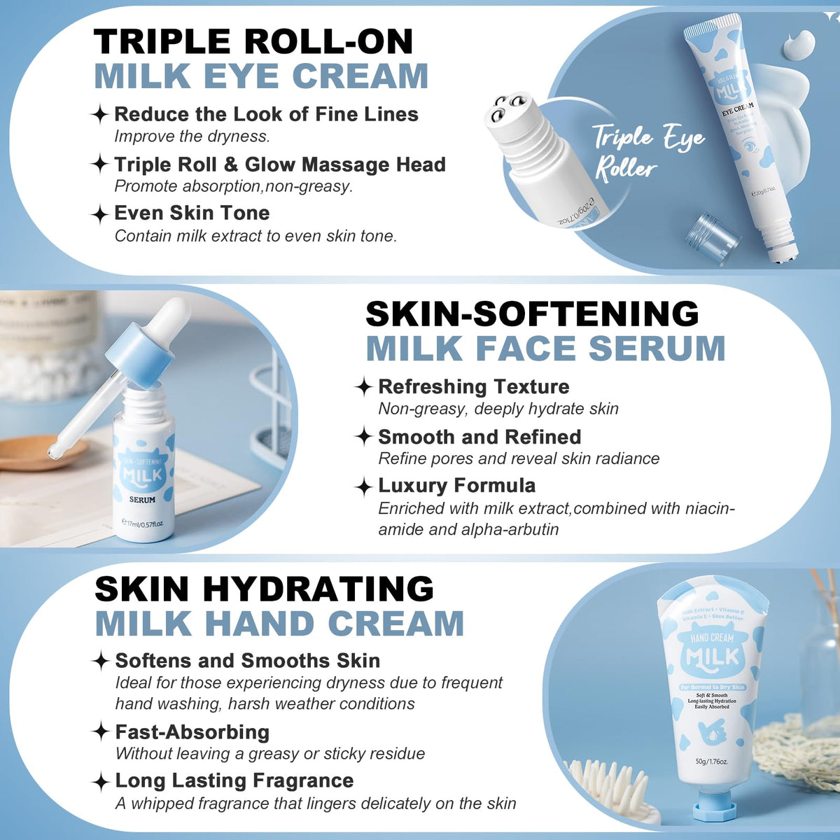 Milk Skin Care for Kids Ages 8 12 15 IN 1 Moisturizing - iYoway Official Imagery - 5