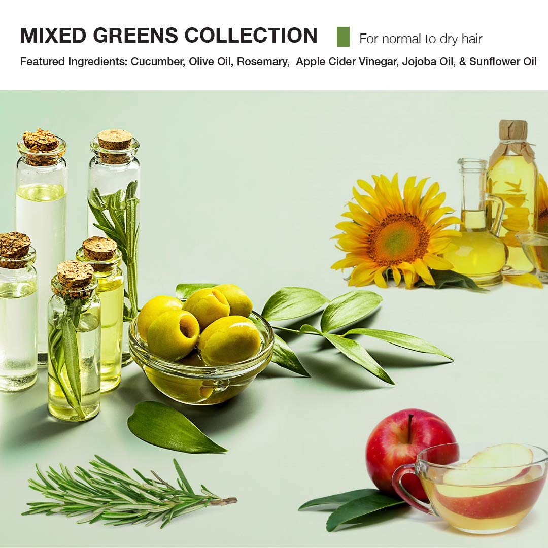 MOP Mixed Greens Leave-In Conditioner, 5.1 Fl Oz., Vitamins A & E Protect & Strengthen Hair, Adds Shine & Moisture - For All Hair Types
