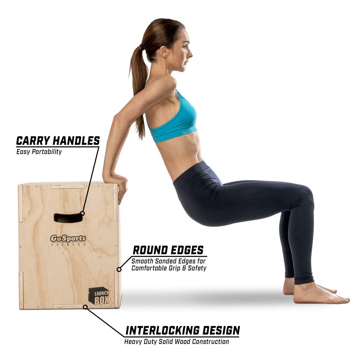 GoSports Fitness 3 in 1 Plyo Jump Box - Premium Selection Official Imagery - 5