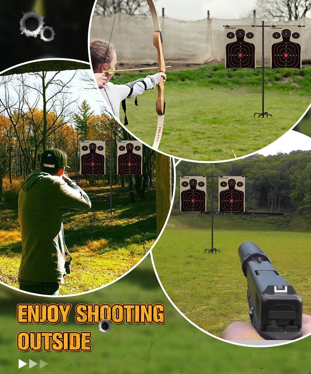 Adjustable Shooting Target Stand with 5 Prong Base Portable - Ardier Official Imagery - 8