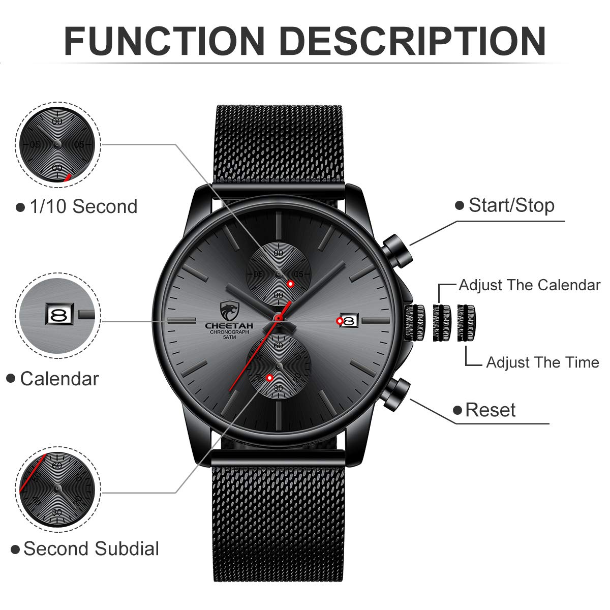 GOLDEN HOUR Mens Watch Fashion Sleek Minimalist Quartz - GOLDEN HOUR Official Imagery - 4