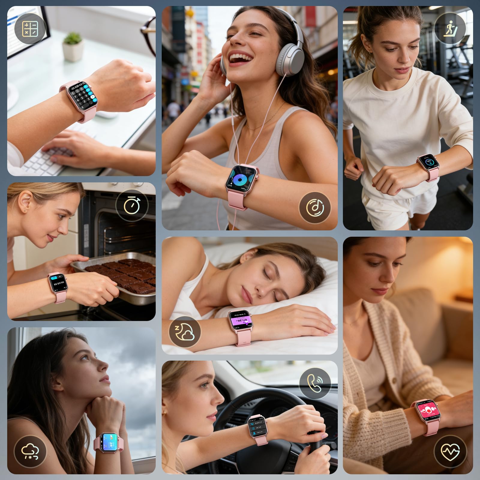 DIVOAZBVO Smart Watches for Women Men, 120 Sports Modes Smartwatch wit - View 7